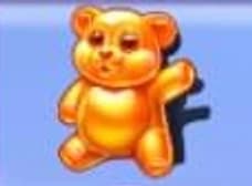 Orange gummy bear